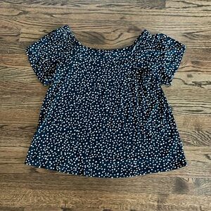 NWT, J.Jill Black & White Wearever Top!